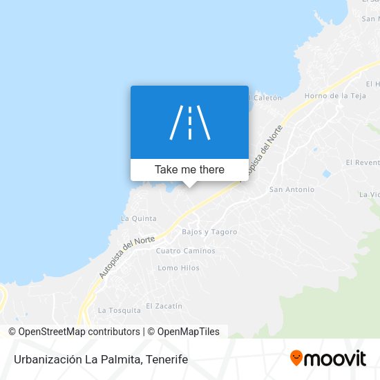 Urbanización La Palmita map