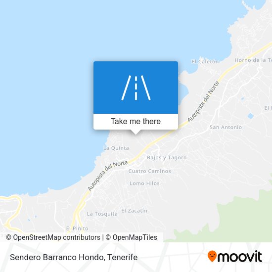 Sendero Barranco Hondo map