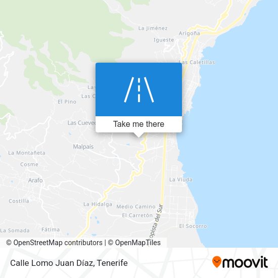 Calle Lomo Juan Díaz map