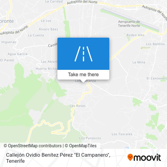 Callejón Ovidio Benítez Pérez "El Campanero" map