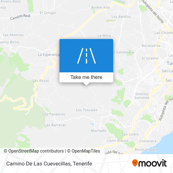 Camino De Las Cuevecillas map