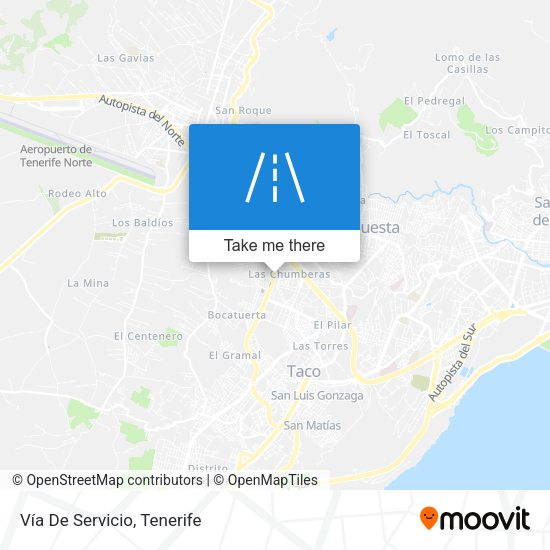 Vía De Servicio map
