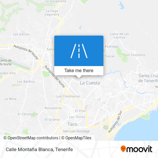 Calle Montaña Blanca map