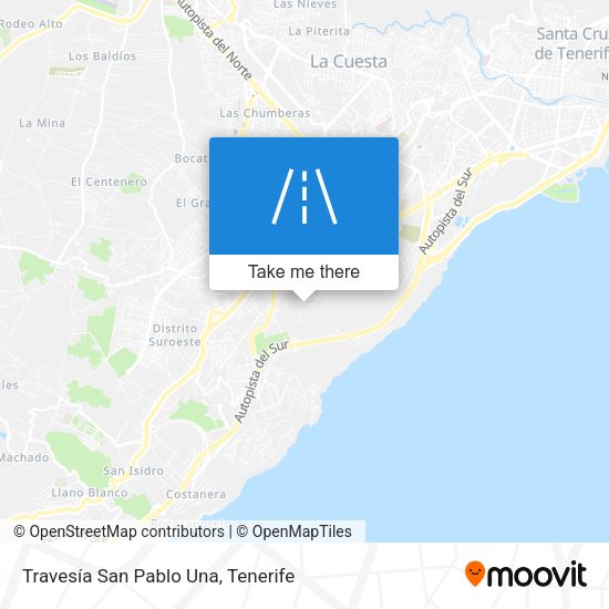 Travesía San Pablo Una map