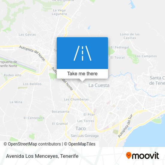 Avenida Los Menceyes map