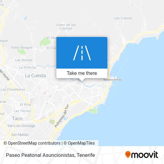 Paseo Peatonal Asuncionistas map