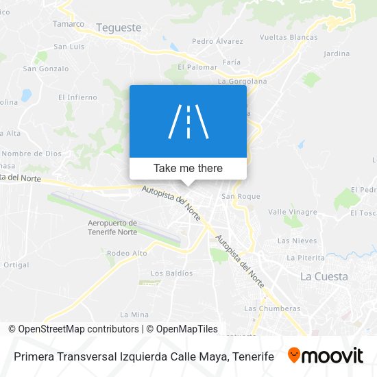Primera Transversal Izquierda Calle Maya map