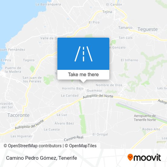 Camino Pedro Gómez map