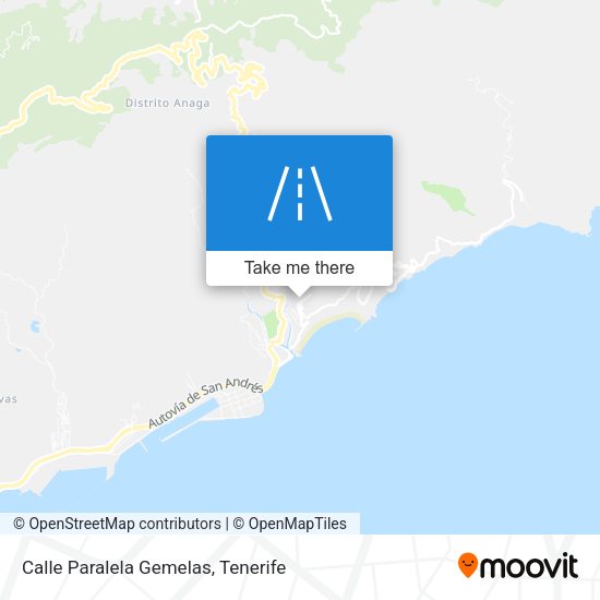 Calle Paralela Gemelas map