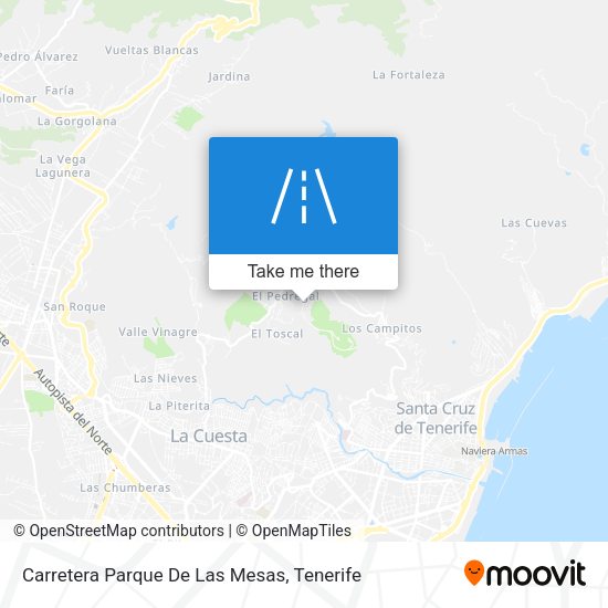 Carretera Parque De Las Mesas map