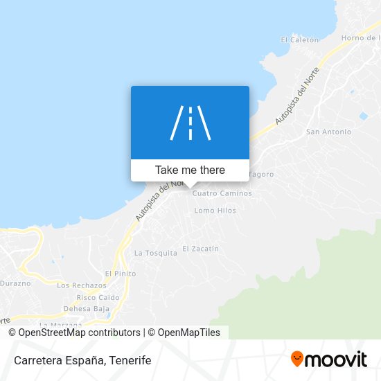Carretera España map