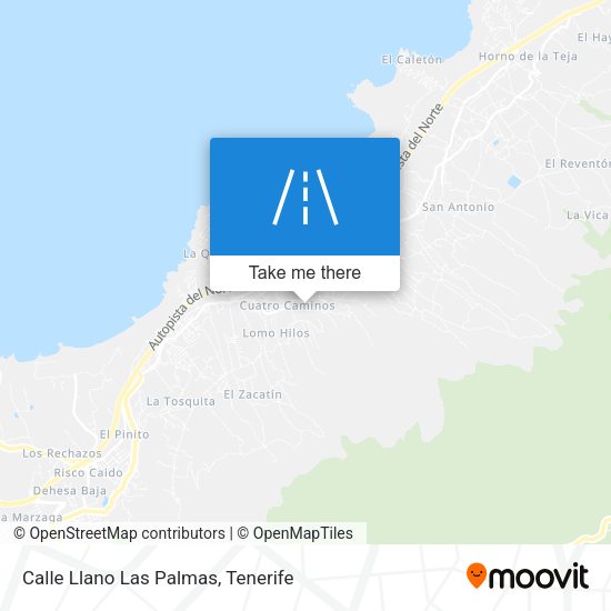 Calle Llano Las Palmas map