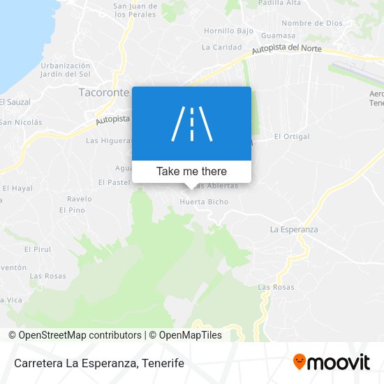Carretera La Esperanza map
