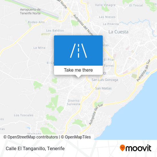 Calle El Tanganillo map