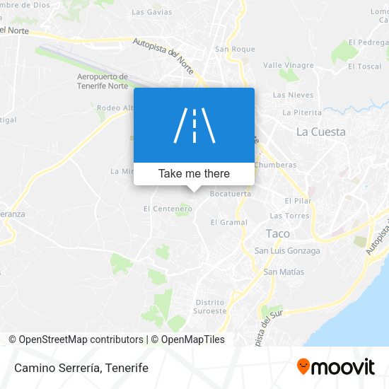 Camino Serrería map