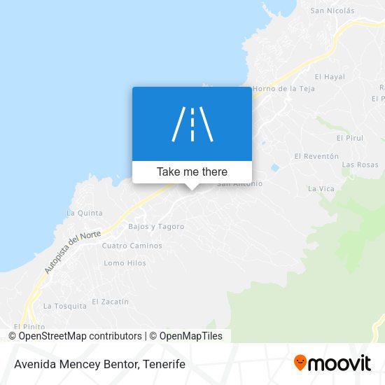 Avenida Mencey Bentor map
