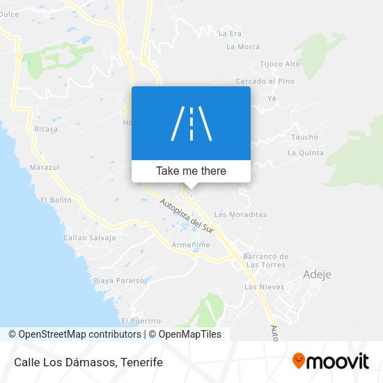 Calle Los Dámasos map