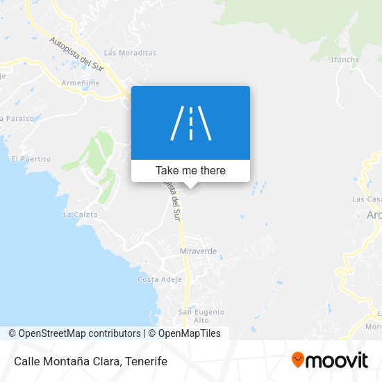Calle Montaña Clara map