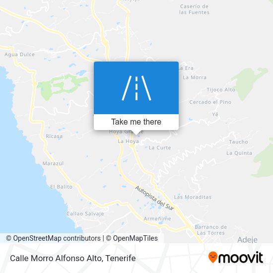 Calle Morro Alfonso Alto map