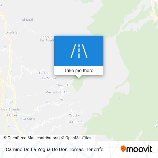 Camino De La Yegua De Don Tomás map