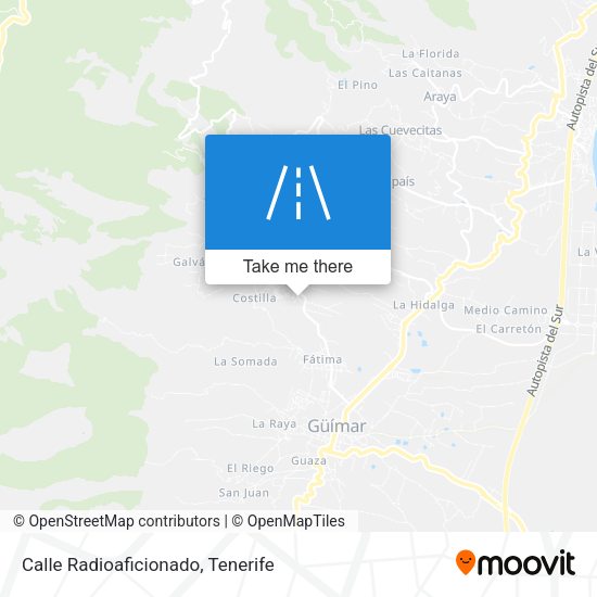 Calle Radioaficionado map