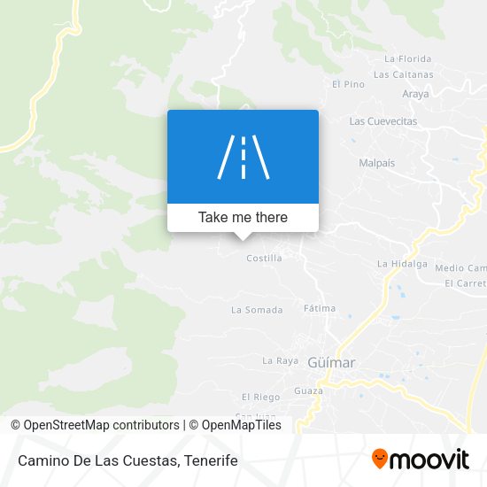 Camino De Las Cuestas map