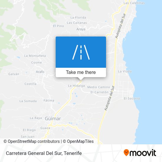 Carretera General Del Sur map