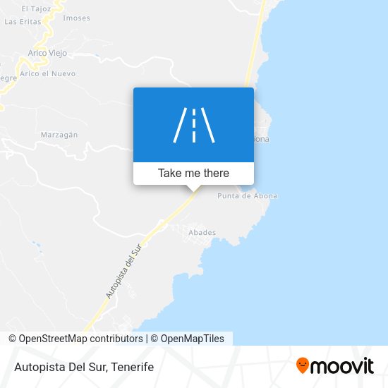 Autopista Del Sur map