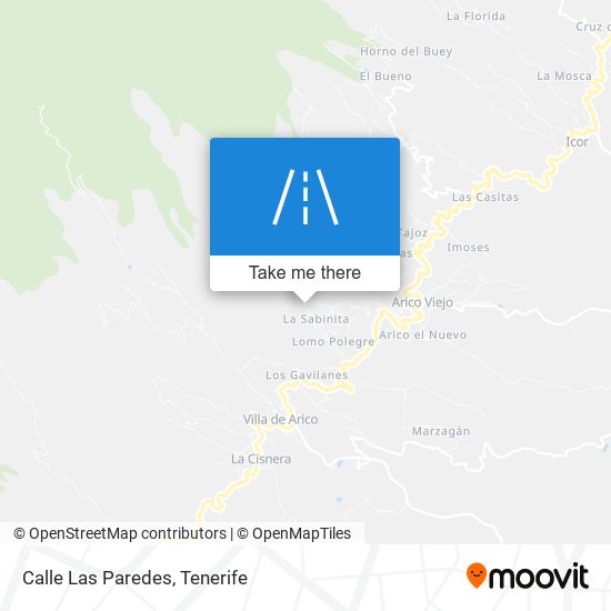 Calle Las Paredes map