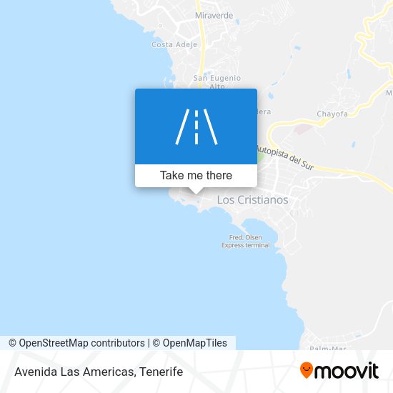 Avenida Las Americas map