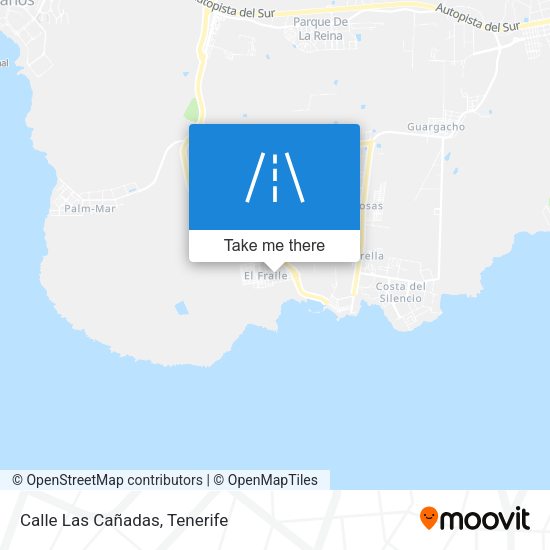 Calle Las Cañadas map