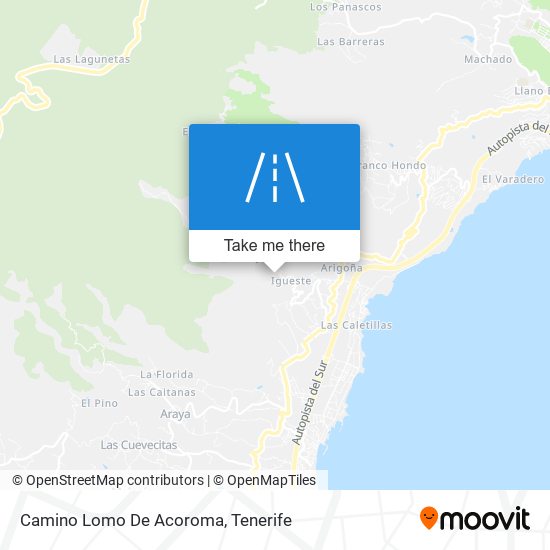 Camino Lomo De Acoroma map