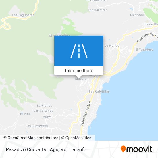 Pasadizo Cueva Del Agujero map