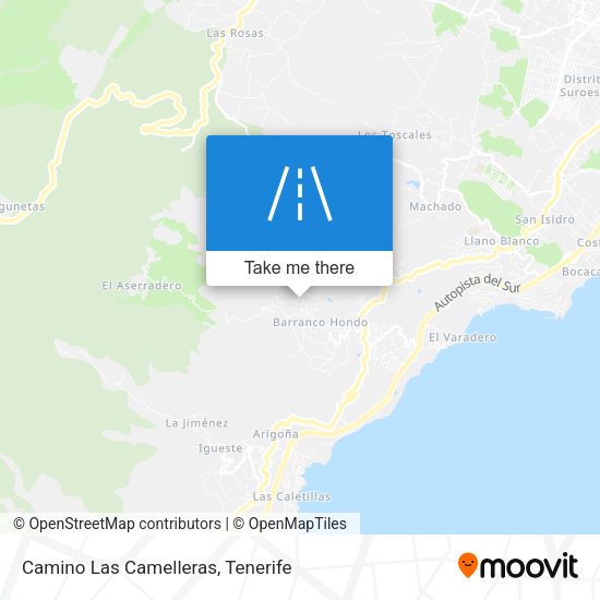 Camino Las Camelleras map