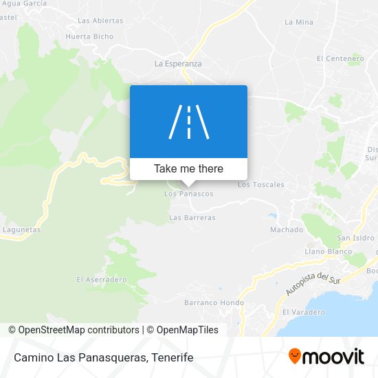Camino Las Panasqueras map