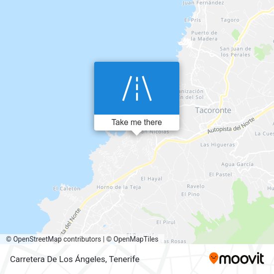 Carretera De Los Ángeles map