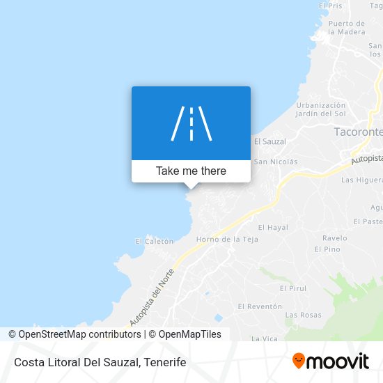 Costa Litoral Del Sauzal map