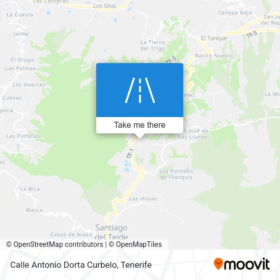 Calle Antonio Dorta Curbelo map