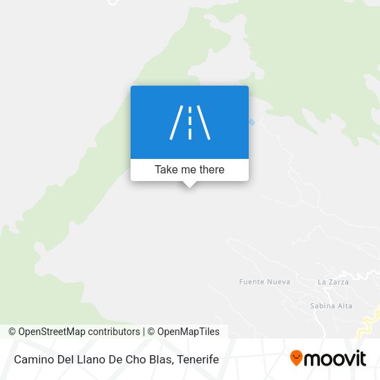 Camino Del Llano De Cho Blas map