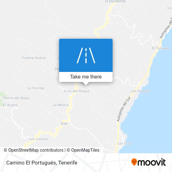 Camino El Portugués map
