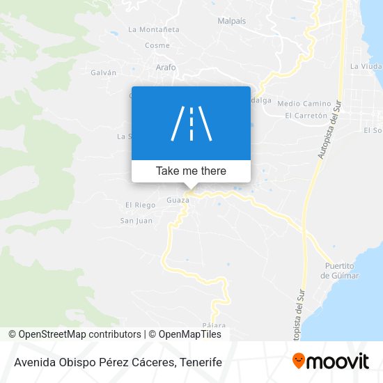 Avenida Obispo Pérez Cáceres map