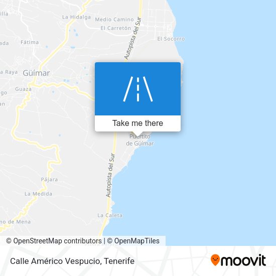 Calle Américo Vespucio map