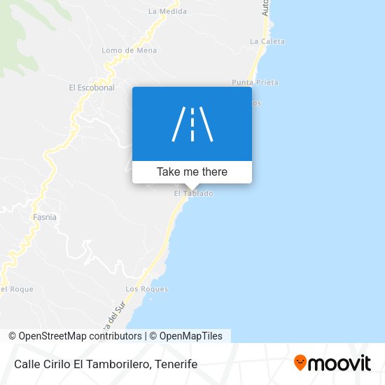 Calle Cirilo El Tamborilero map