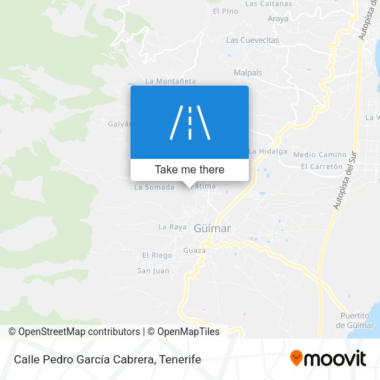 Calle Pedro García Cabrera map