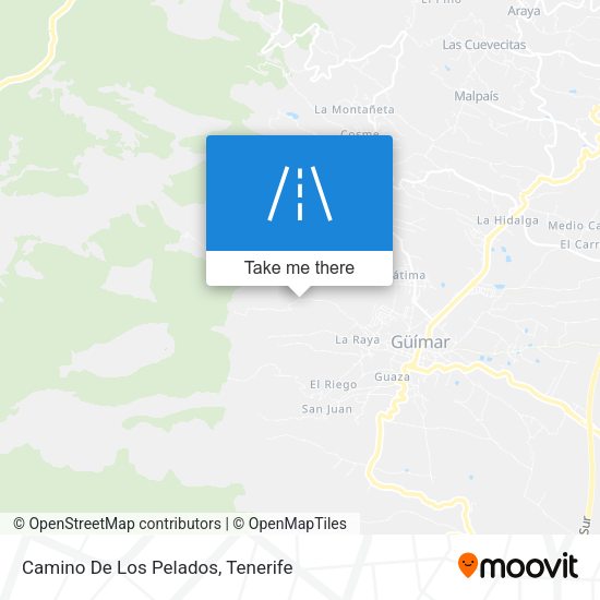 Camino De Los Pelados map