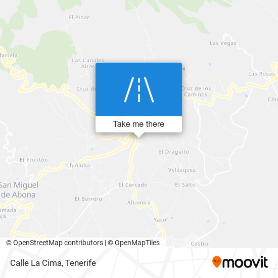 Calle La Cima map