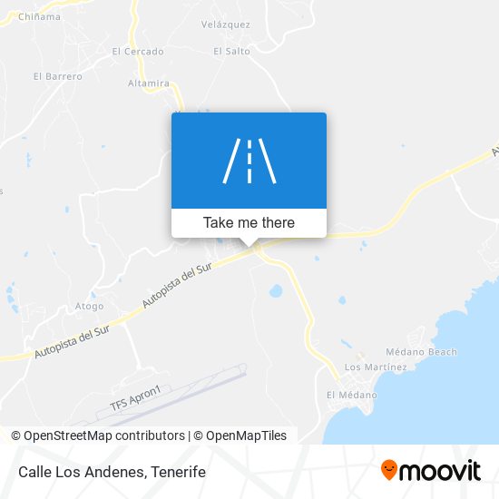 Calle Los Andenes map