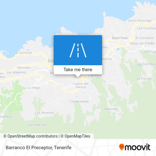 Barranco El Preceptor map