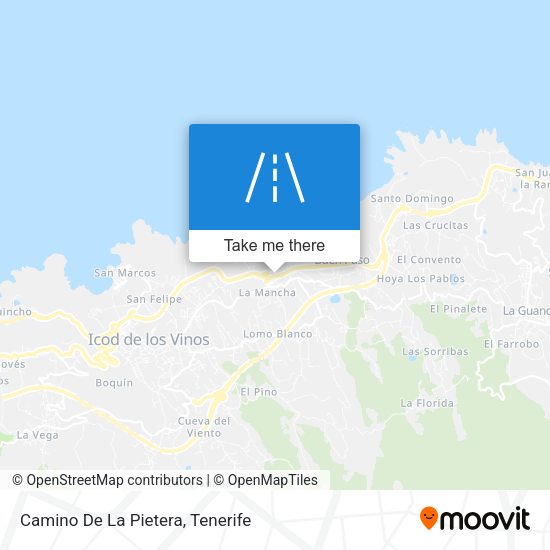 Camino De La Pietera map