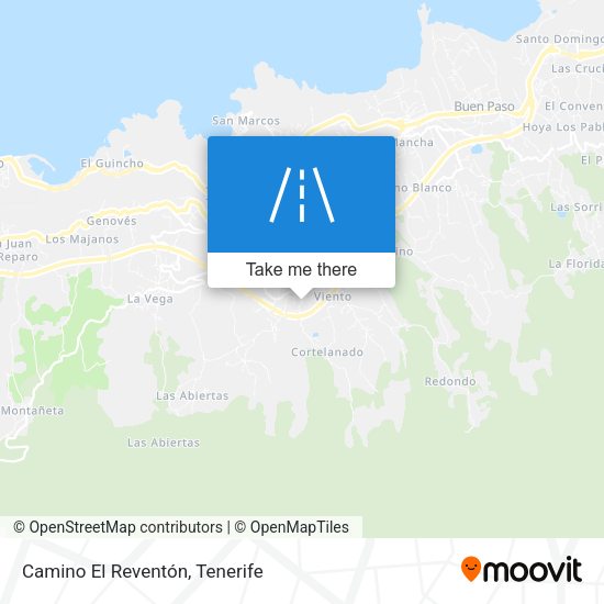 Camino El Reventón map
